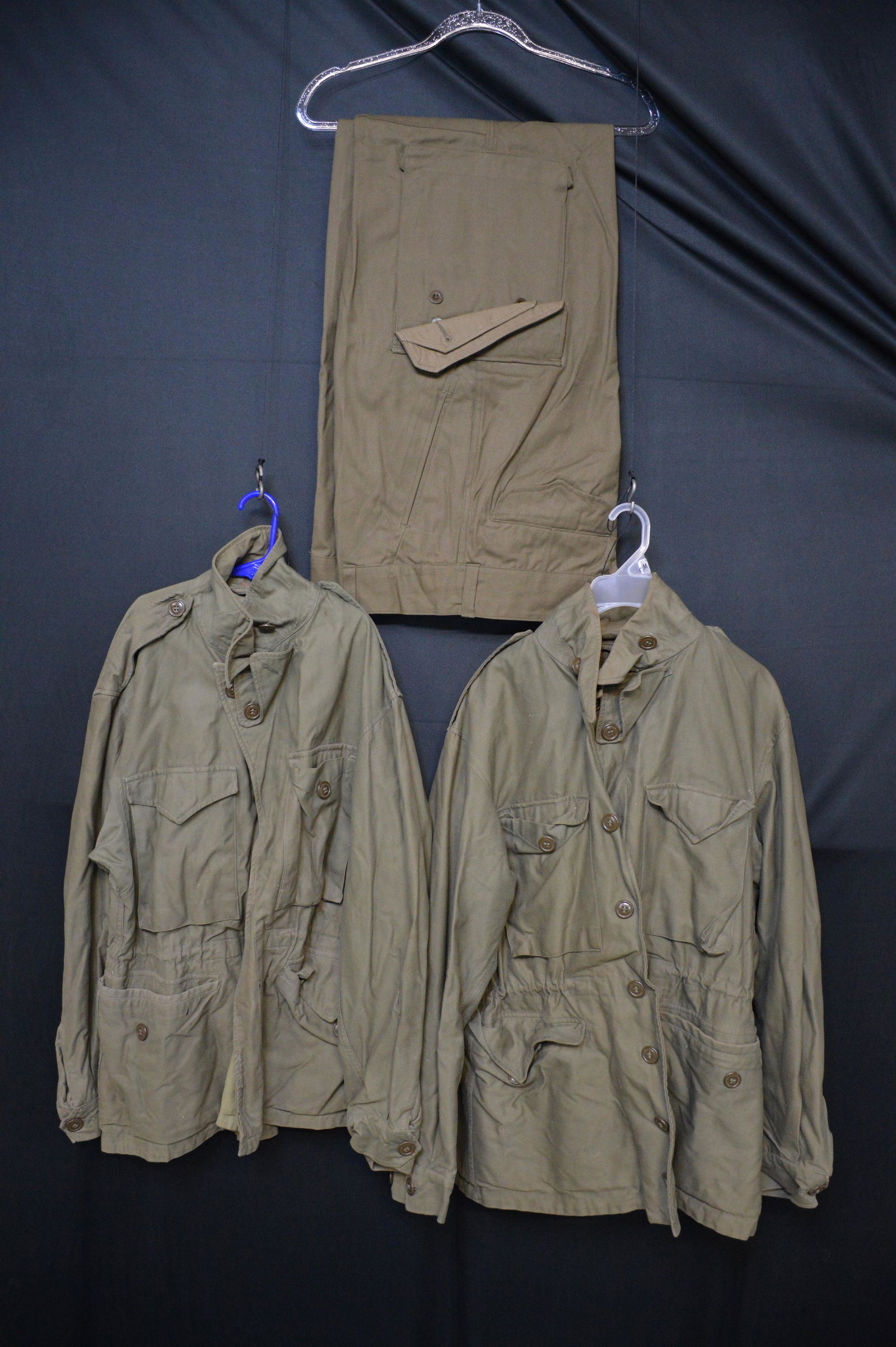 2 M1943 Field Jackets and 1 pair of pants (1 of 6)