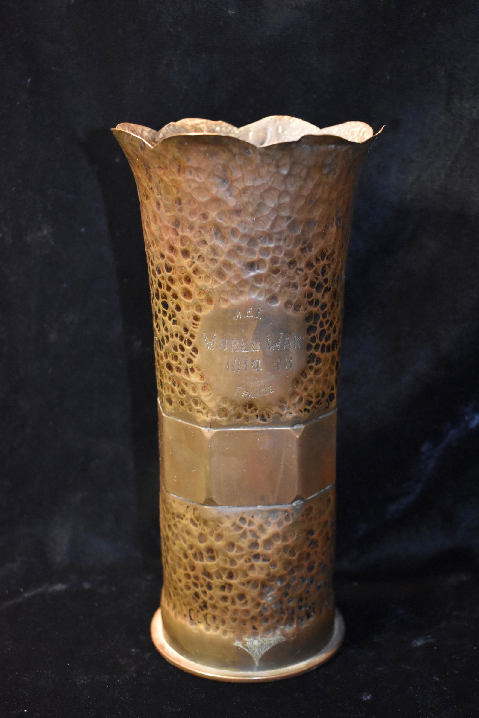 1917 WW1 67% Copper German 75 MM TRENCH ART AEF (1 of 5)