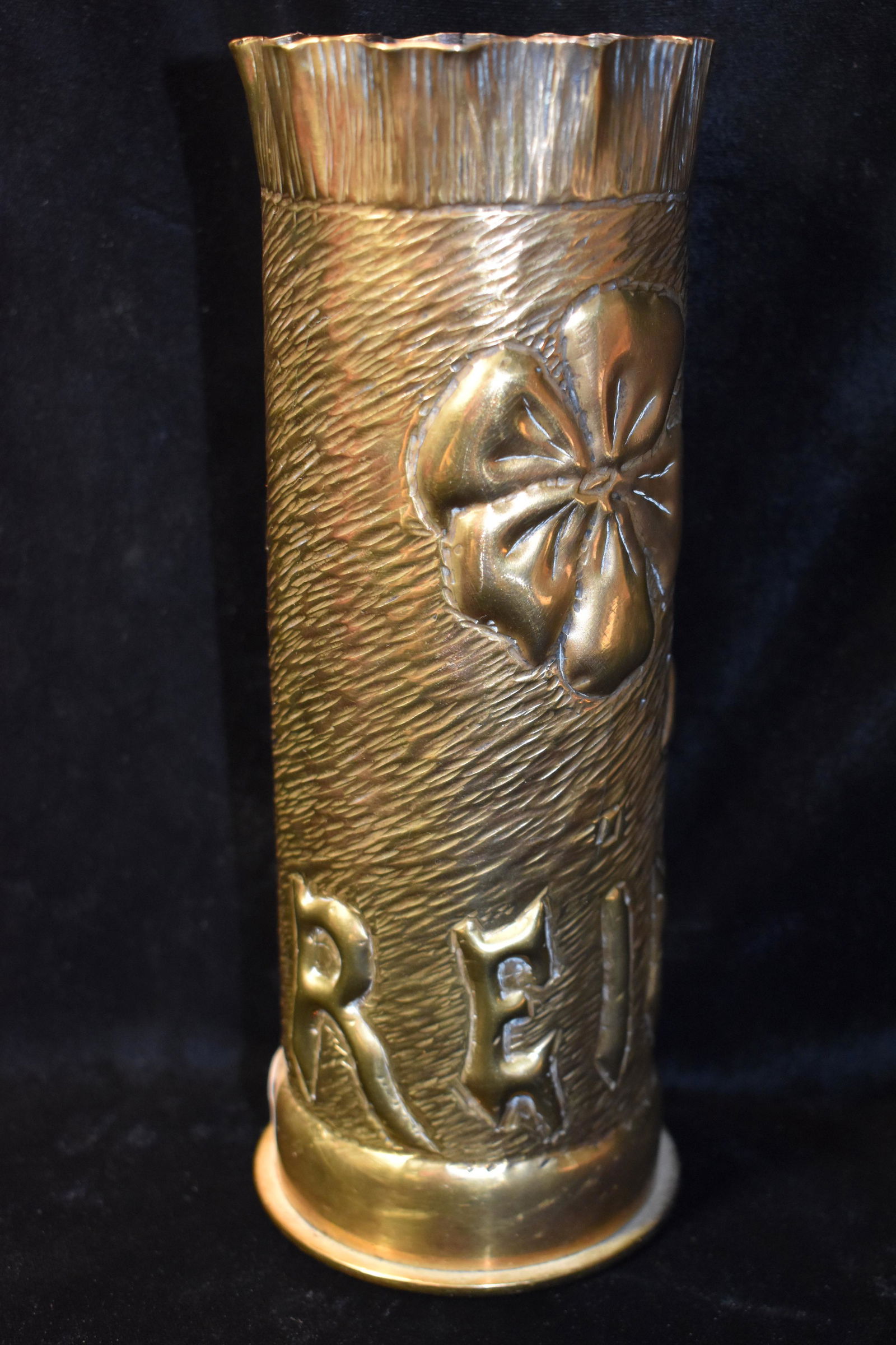 1917 REIMS German 75 MM WW1 Trench Art Artillery Shell (1 of 5)