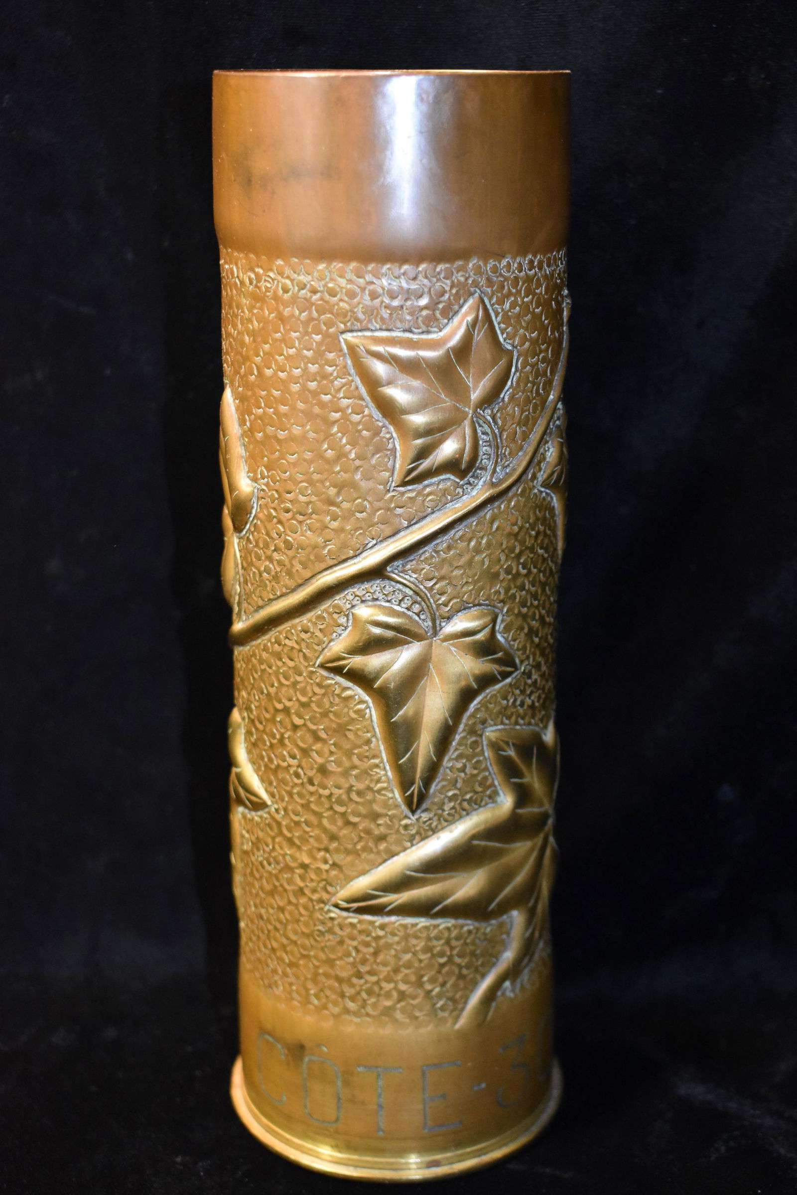 WW1 Battle of COTE 1917 75MM Trench Art Artillery Shell (1 of 5)
