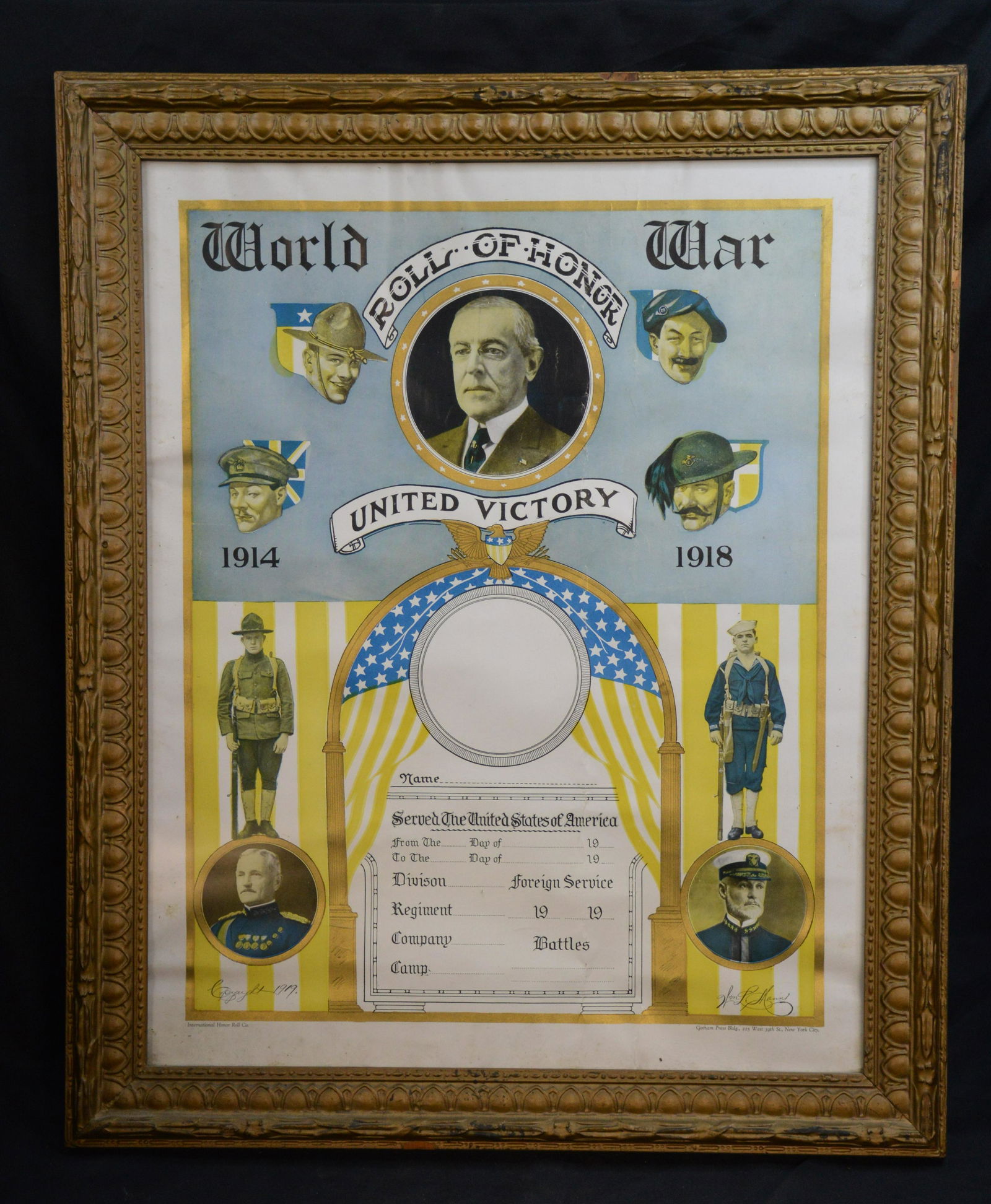 WW1 Framed Picture / Poster (1 of 7)