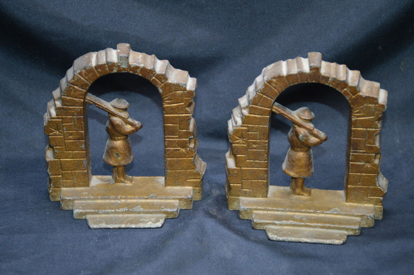 Set of WW1 Brass Bookends (1 of 5)