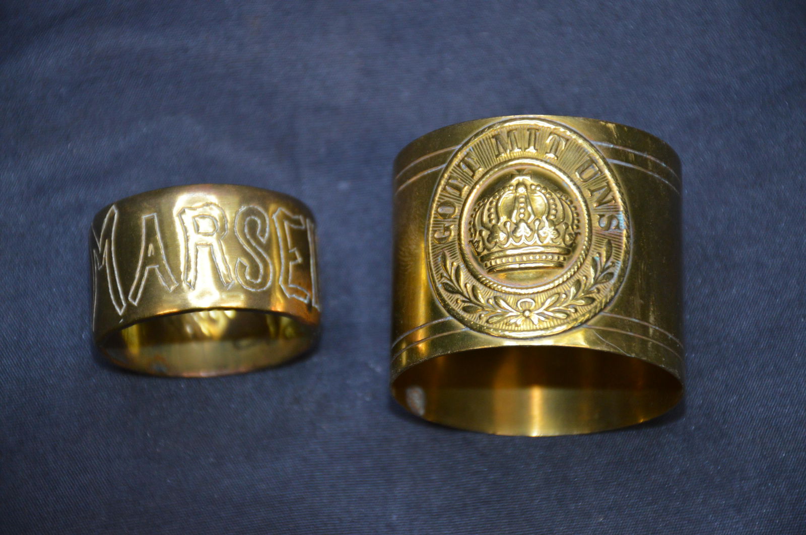 2 Trench Art Knapkin Rings (1 of 4)