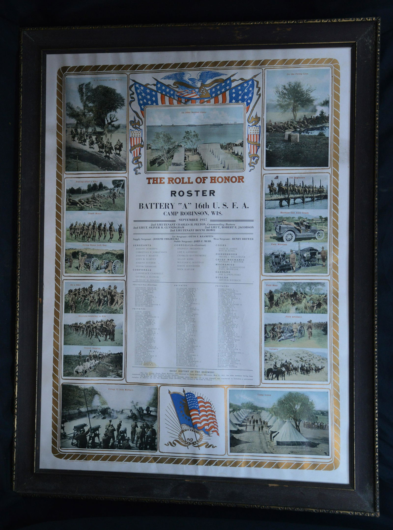 WW1 Framed Picture / Poster (1 of 7)