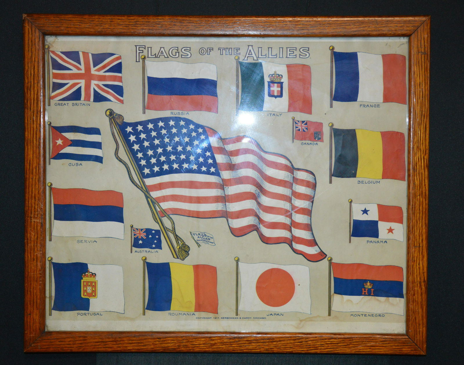 WW1 Framed Picture / Poster (1 of 6)