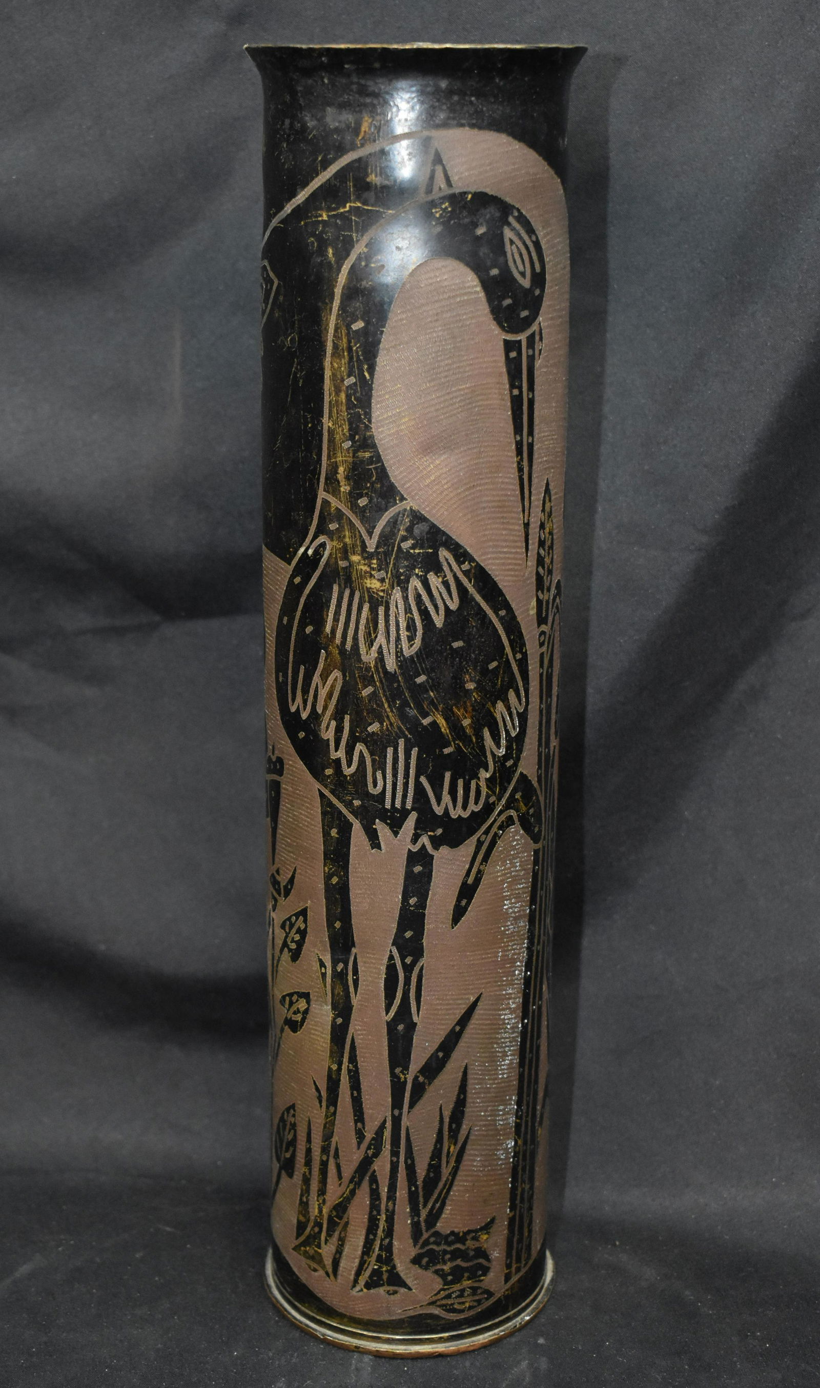 1916 WW1 75 MM Trench Art Mortar Shell Casing (1 of 6)