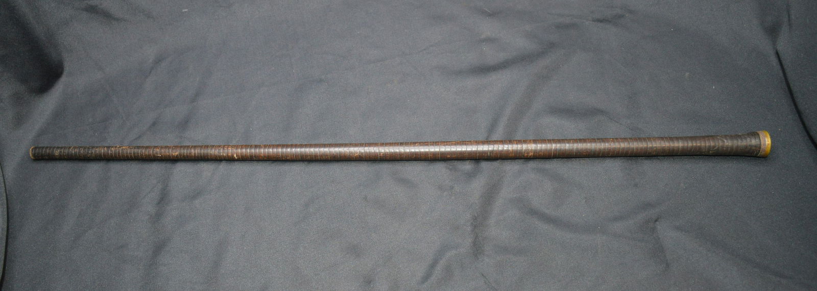 Leather Riding Crop with U.S. Brass emblem on the end (1 of 8)