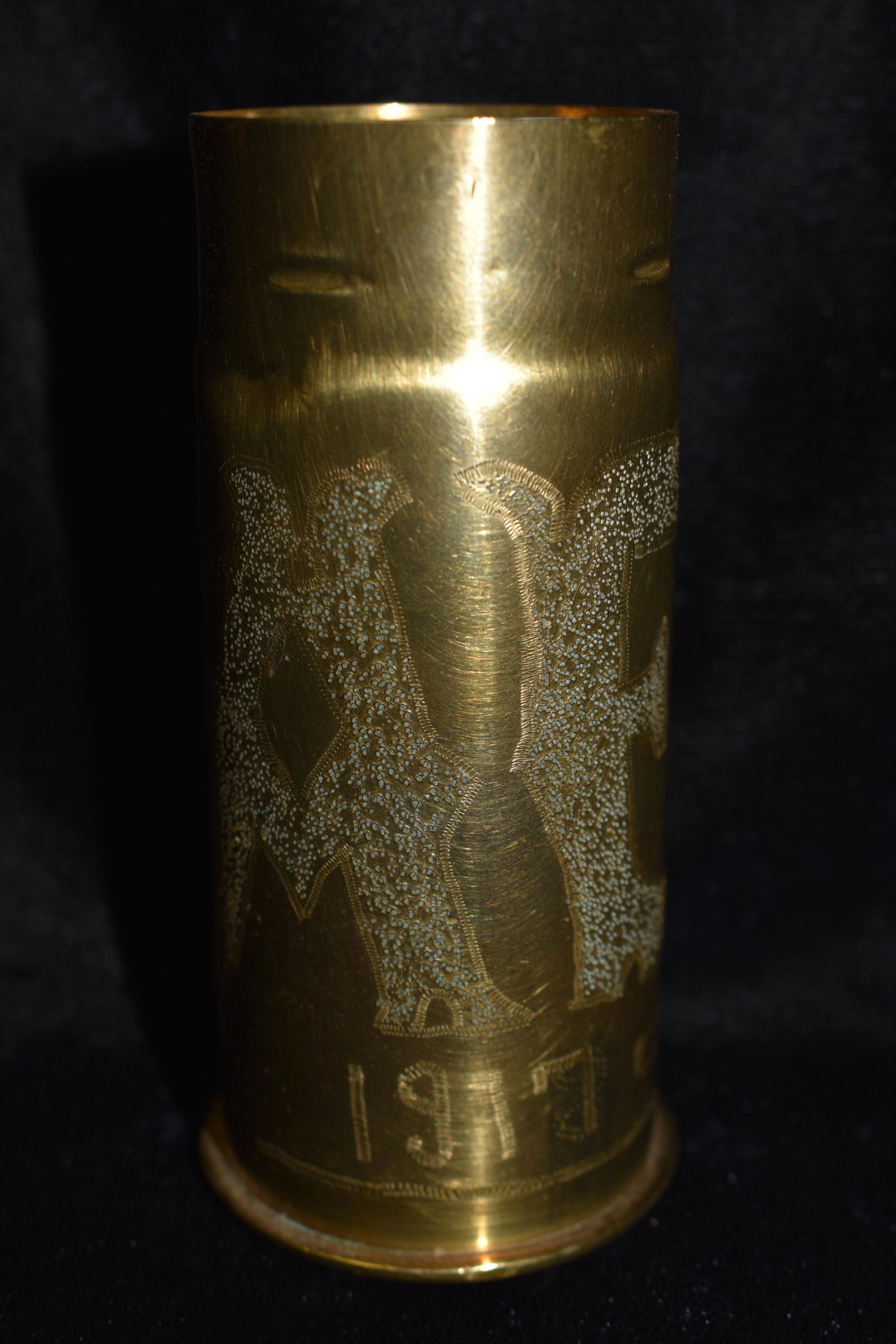 1917 WW1 AEF Trench Art 37MM Casing (1 of 5)