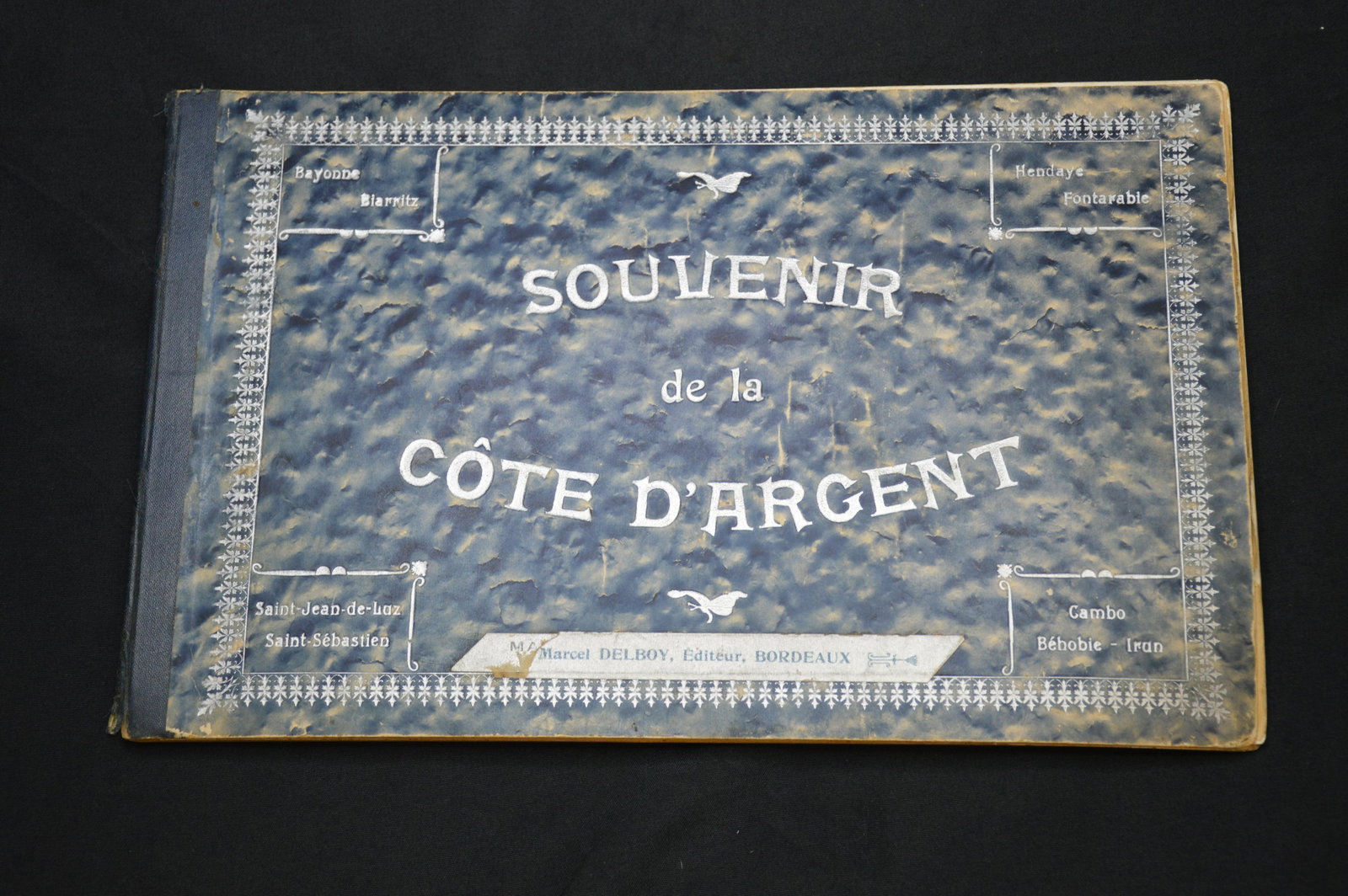 Souvenir de la Cote D'Argent Postcard Book: 42 Postcards total. Some have been cut out and used. This would have been purchased by soldiers during WW1 to send letters back home.