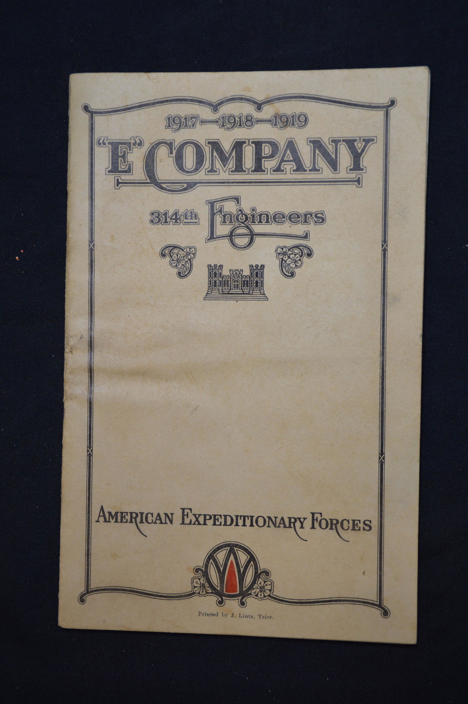 1917-1918-1919 "E" Company 314th Engineers (1 of 7)