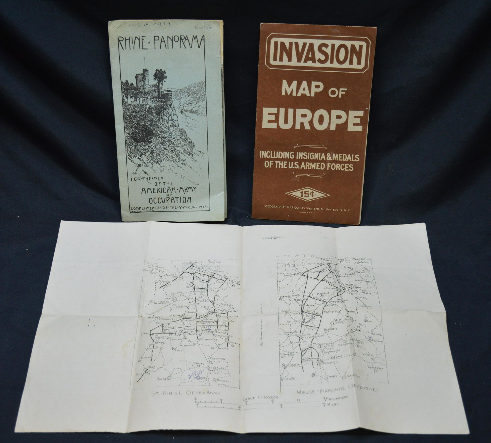 3 Maps From WW1 (1 of 9)