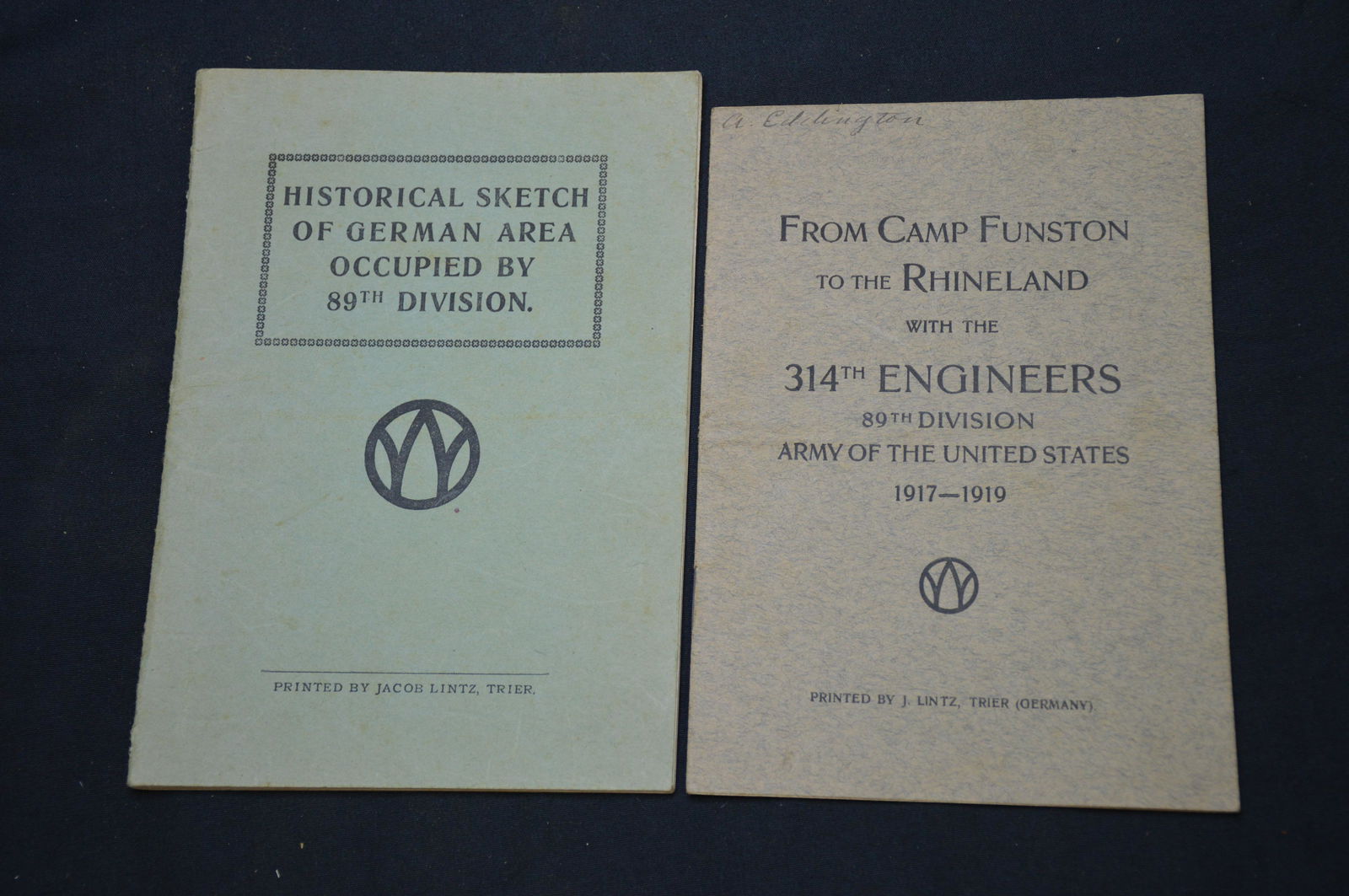 2 Small Books About The 89th Division (1 of 5)