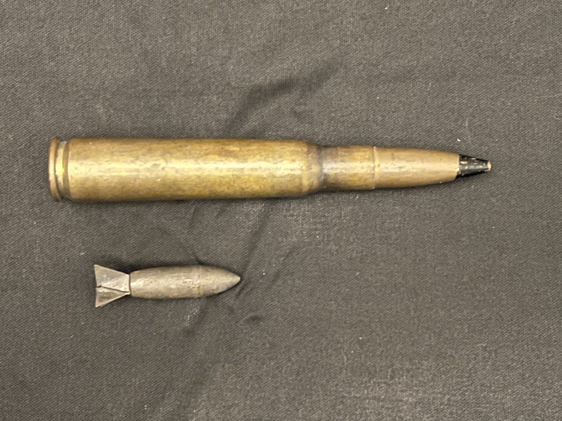 Lazy Dog Bomb and a Large Deactivated Shell (1 of 4)