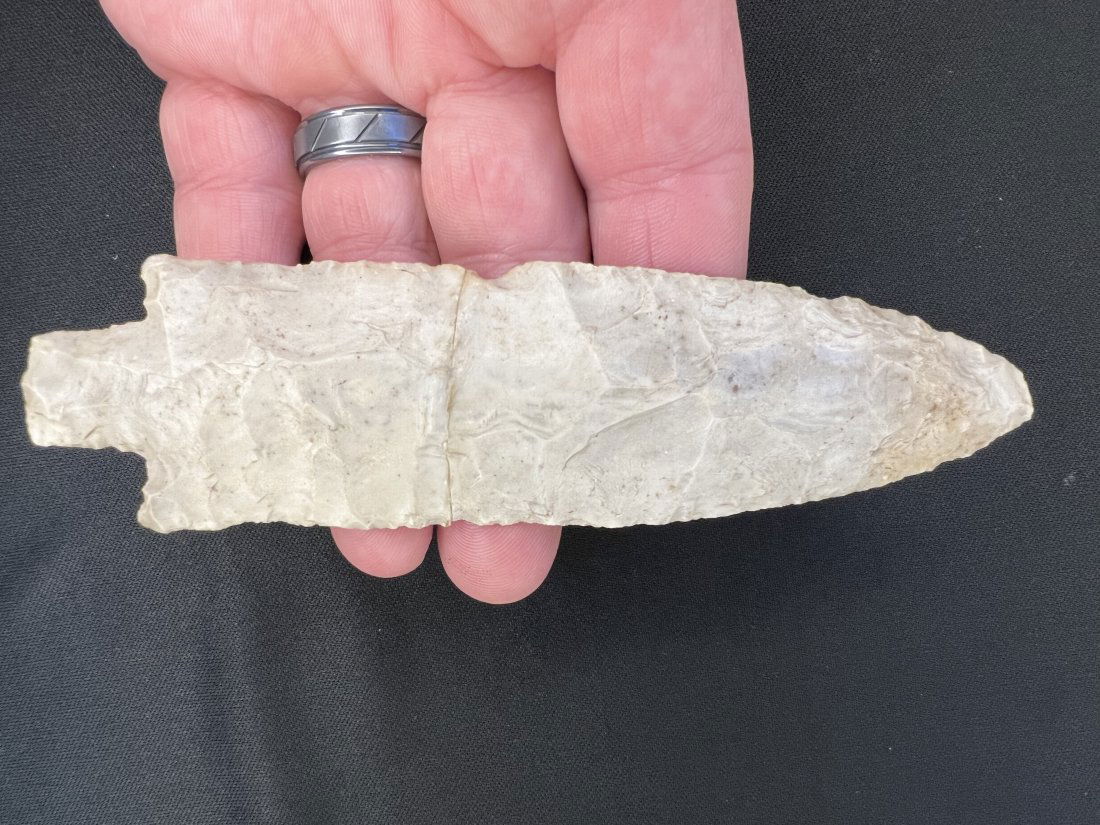 5 3/4" Etley Arrowhead "Broke and Glued" (1 of 9)