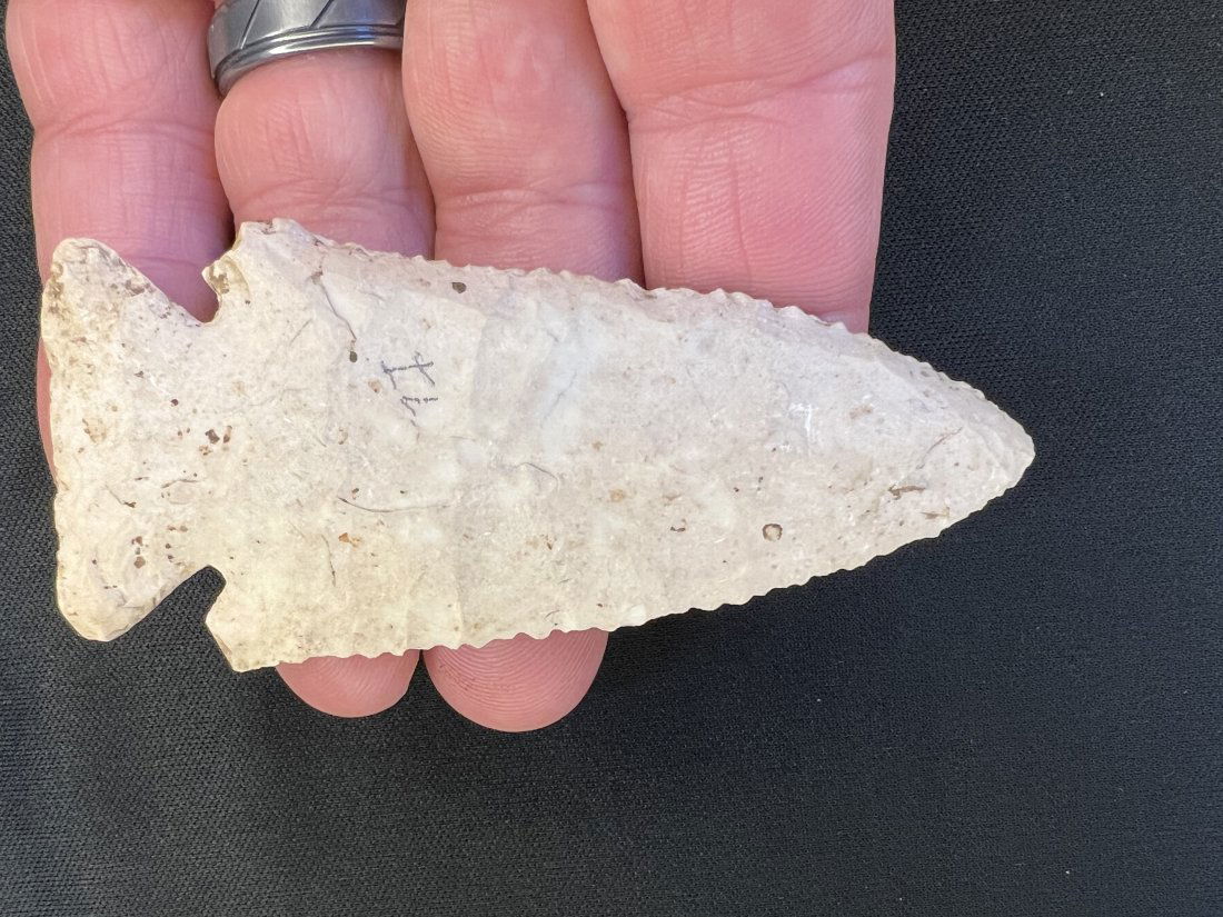 3 5/8" Thebes Arrowhead w/ COA (1 of 10)