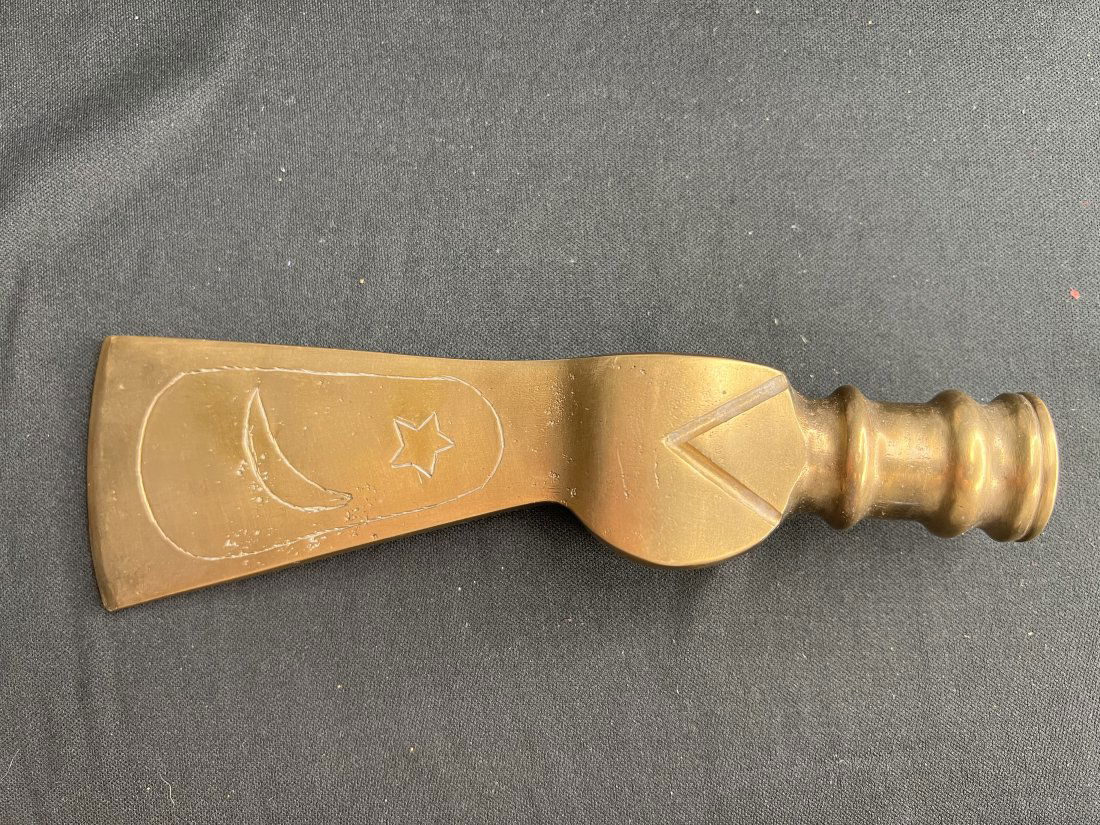 Brass Pipe Tomahawk "Contemporary" (1 of 6)
