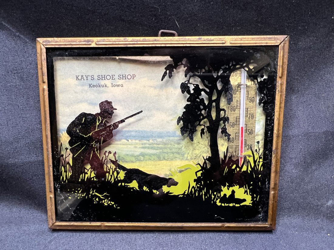 Vintage Silhouette Reverse Painted Glass Picture Frame (1 of 4)