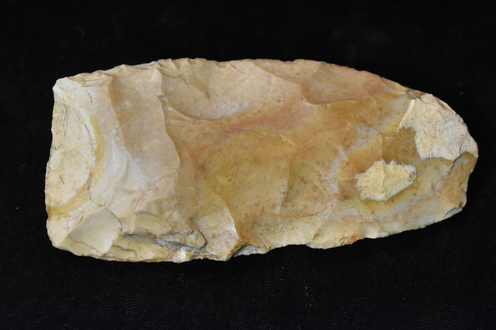 4 1/8" Flint Adze w/ Heavy Polish Wear to Bit (1 of 6)