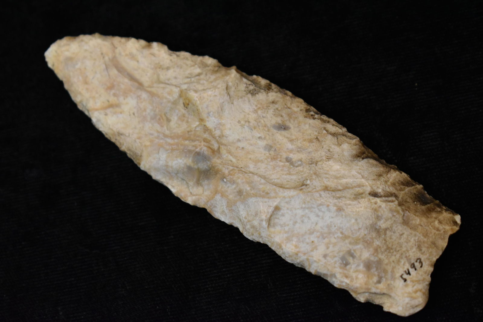3 7/8" Angostura Blade found in Mcoupin County, IL.  Ex Steve Manos Collection. (1 of 5)