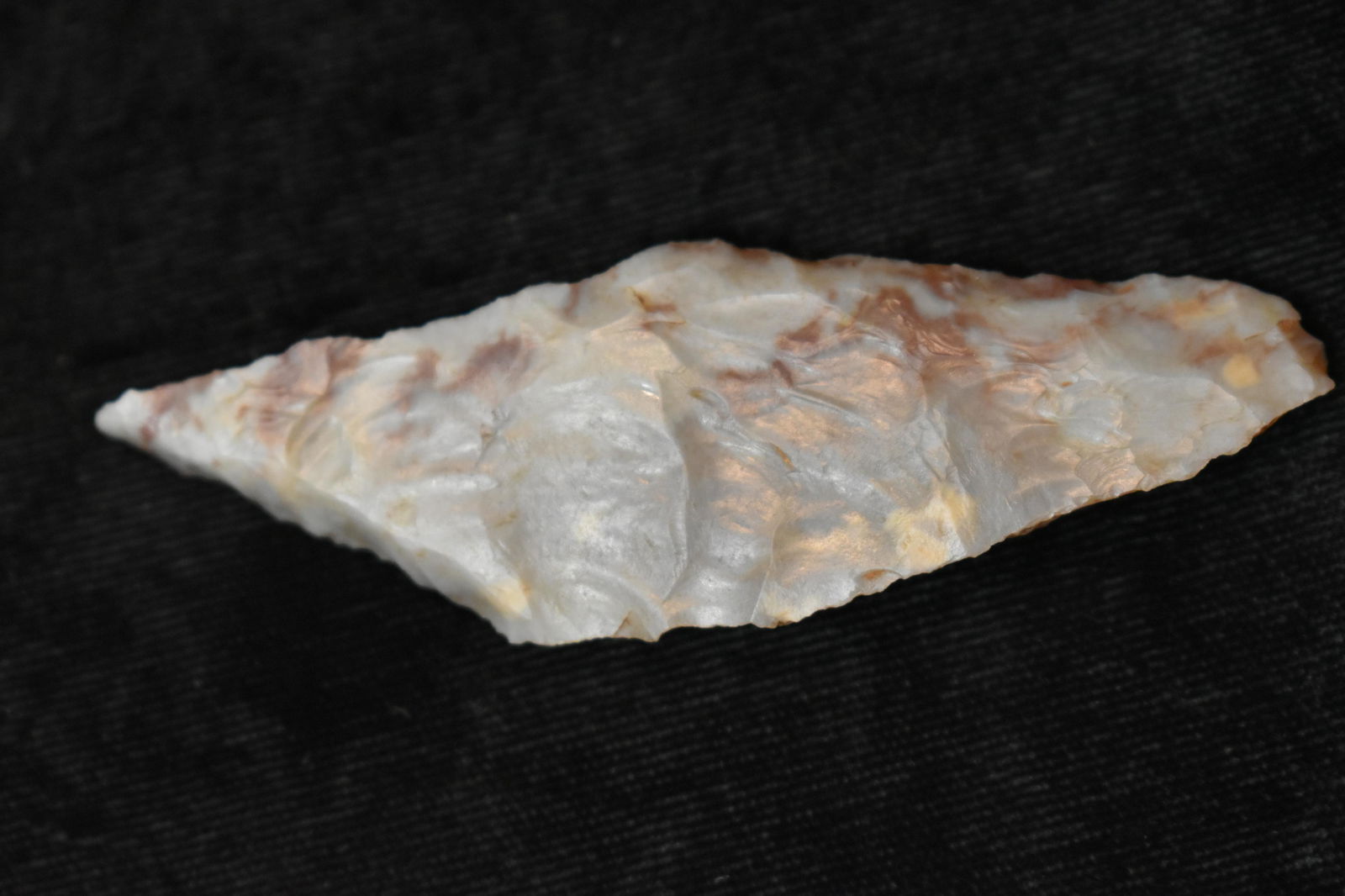 3 1/8" Alibates Harahey Knife found in Oklahoma.  Ryan Keele COA.  Ex Jeff Gower Collection. (1 of 8)