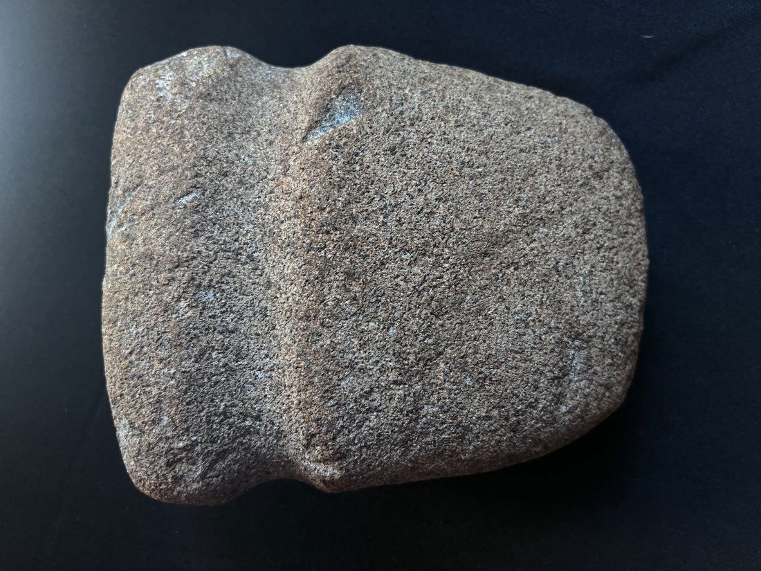 6" Full Groove Axe Found by Norman Reid in Edwards Co. Illinois.  Ex: Indian Hill Museum.  5 1/8" (1 of 6)