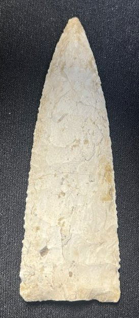 4 7/8" Dovetail Snapped Base Found in Cass Co. IL.  Killer piece.  1 5/8" wide. (1 of 4)