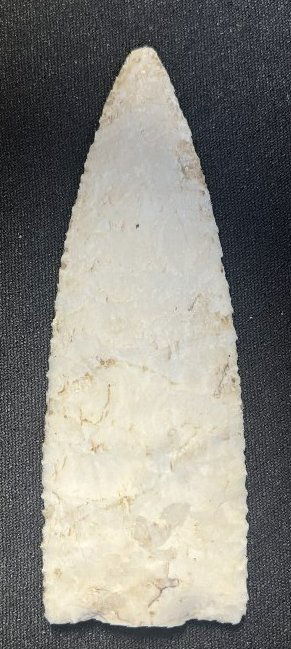 4 7/8" Dovetail Snapped Base Found in Cass Co. IL.  Killer piece.  1 5/8" wide. (1 of 4)