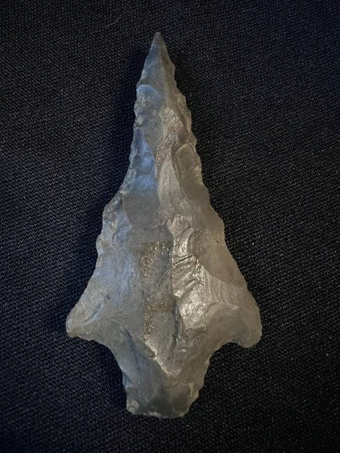 2 7/8" Pickwick Drill Form Ex: Glenn Haskins collection.  Found in Bedford Co. TN.  1 7/16" wide. (1 of 4)