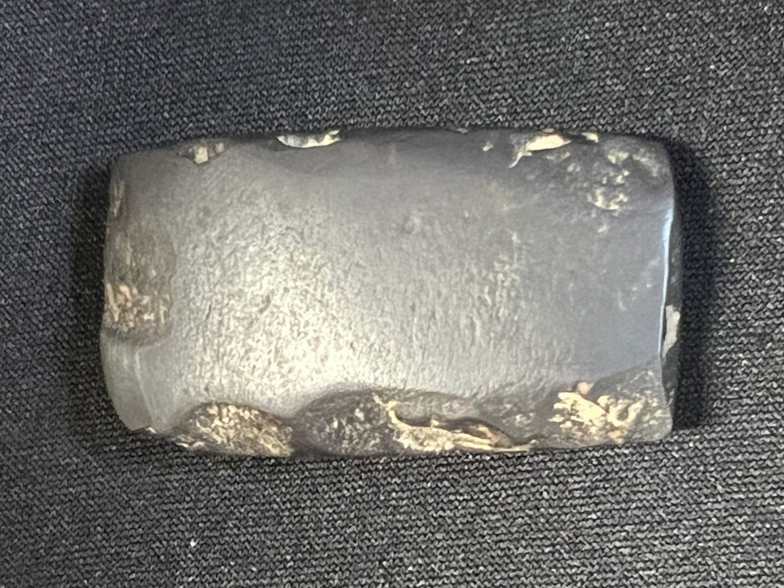 Hematite Celt 2 3/16" Found by Ray Foley in Lincoln Co. MO. Near Foley Missouri.   1 1/4" wide. (1 of 5)