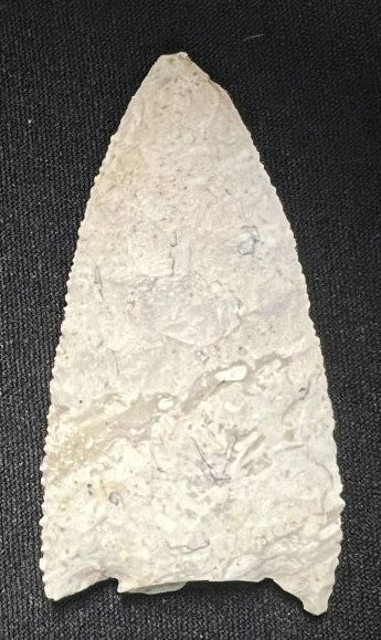 3 1/8" Snapped Base Found in Cass Co. Illinois.  1 11/16" wide. (1 of 4)