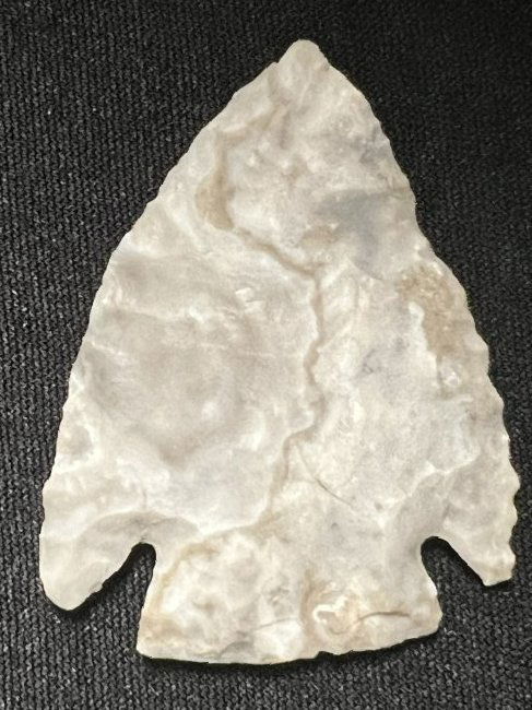 Smith Arrowhead 2 3/8" made from Mozarkite and found in Osage Co. Missouri. (1 of 4)