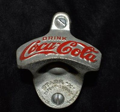 VINTAGE 1943 BROWN CO. STARR "X" DRINK COCA COLA BOTTLE OPENER (1 of 4)