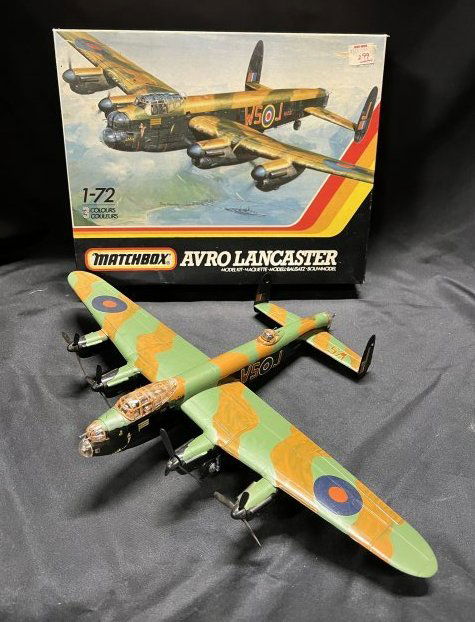 Matchbox Avro Lancaster Model Airplane with the original box. (1 of 4)