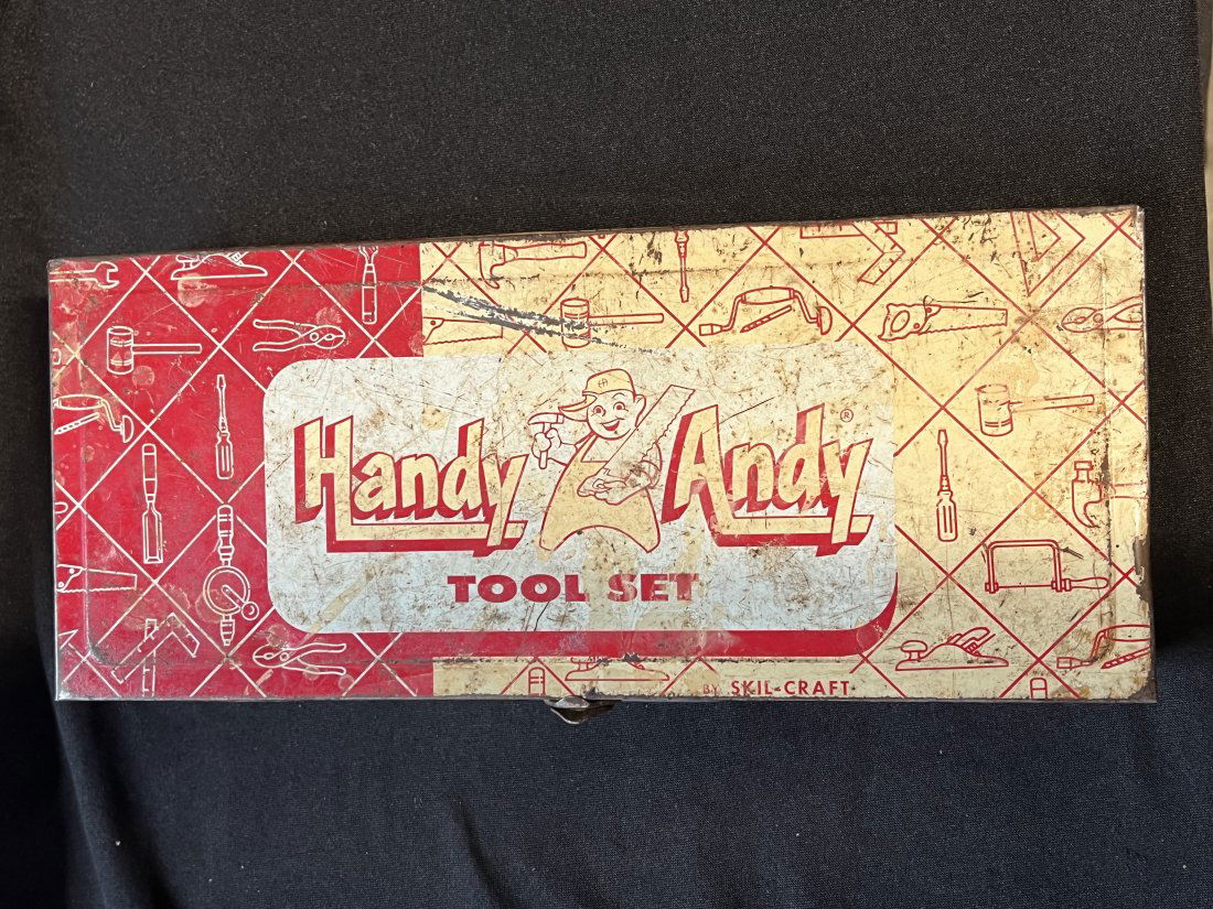 Handy Andy Tool Set Vintage Metal Box. (1 of 4)