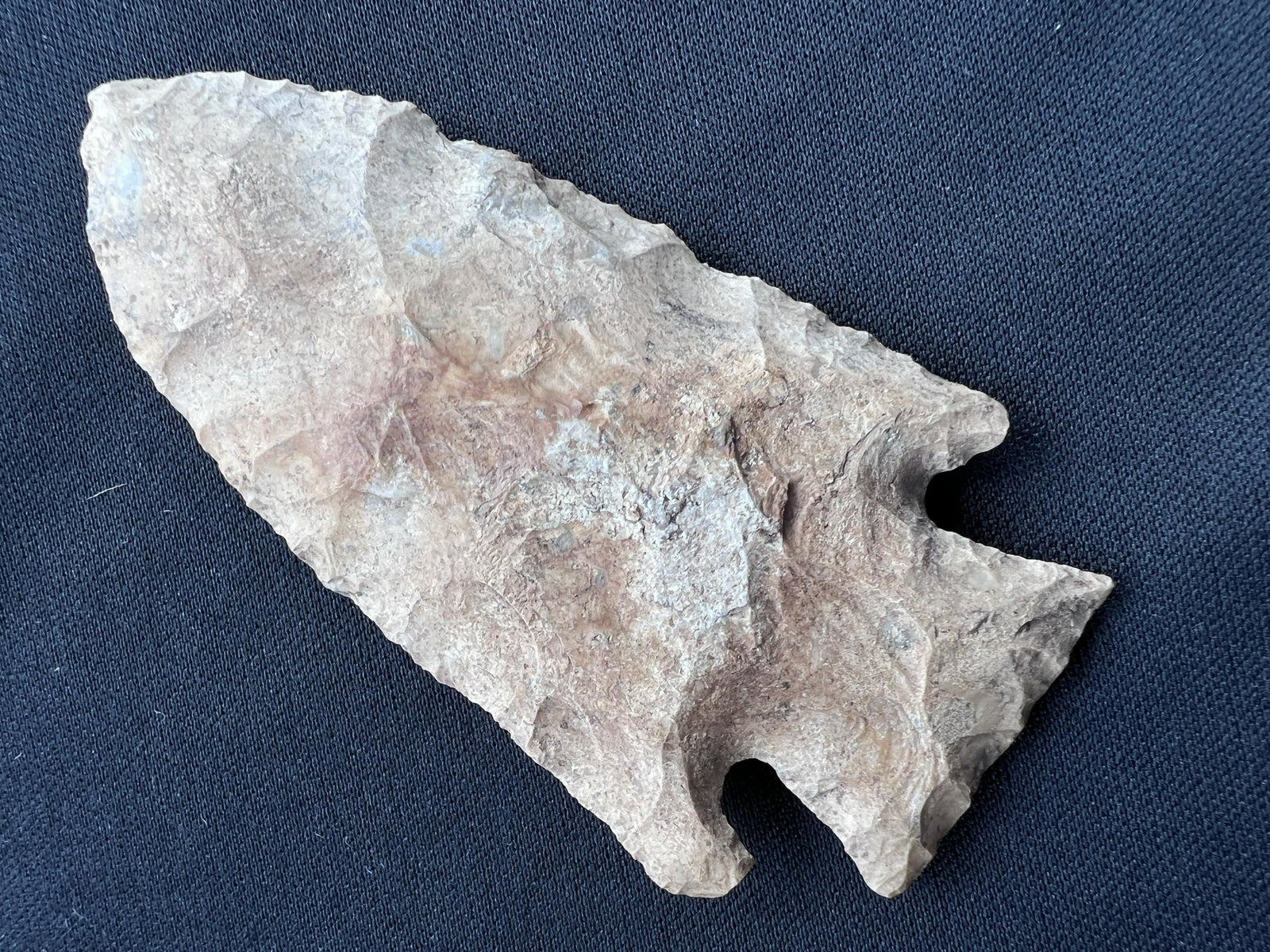 3 3/8" Etley Arrowhead Found in Miller Co. Missouri. Ex: Steve Manos Collection.: 3 3/8" Etley Arrowhead Found in Miller Co. Missouri. Ex: Steve Manos Collection. Ancient prehistoric authentic native american artifacts.