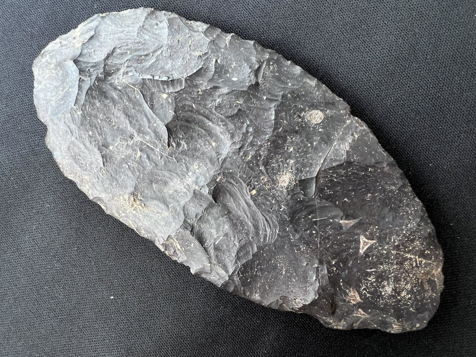 5" Adena Blade Found in Ohio. Ex: John Bennett Collection.: 5" Adena Blade Found in Ohio. Ex: John Bennett Collection. Ancient prehistoric authentic native american artifacts.