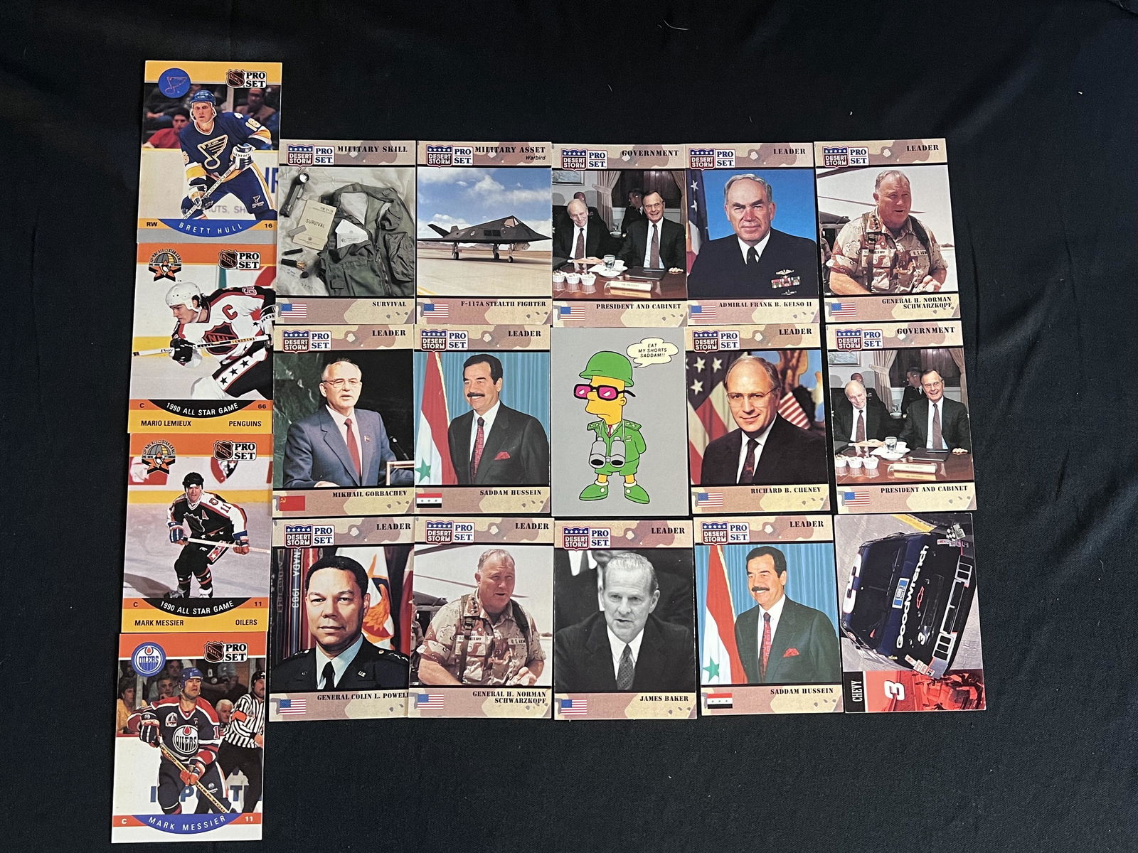 Pro Set Desert Storm Cards, Hockey Cards and Dale Earnheart.: Pro Set Desert Storm Cards, Hockey Cards and Dale Earnheart.