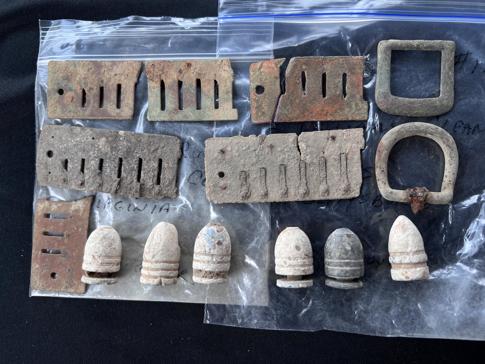 Gettysburg Civil War Bullets and Relics. 1 pulled 3 ringer 4 williams cleaners 1 sharps 54 Cal. And: Gettysburg Civil War Bullets and Relics. 1 pulled 3 ringer 4 williams cleaners 1 sharps 54 Cal. And Misc. Metal Items.