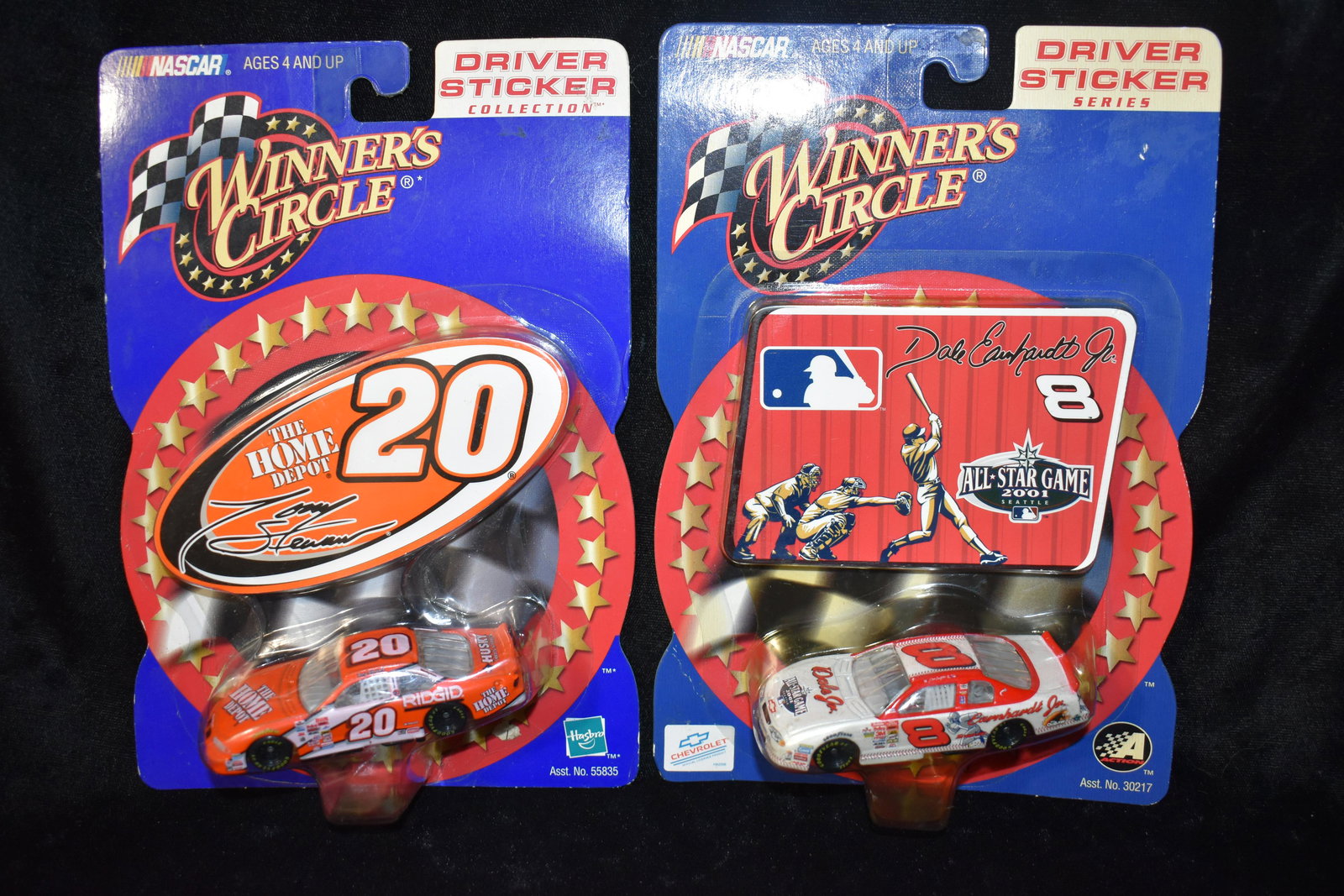 2 NASCAR Winner's Circle Diecast 1/64 Dale Earnhardt 2001, Tony Stewart 2000 (1 of 3)