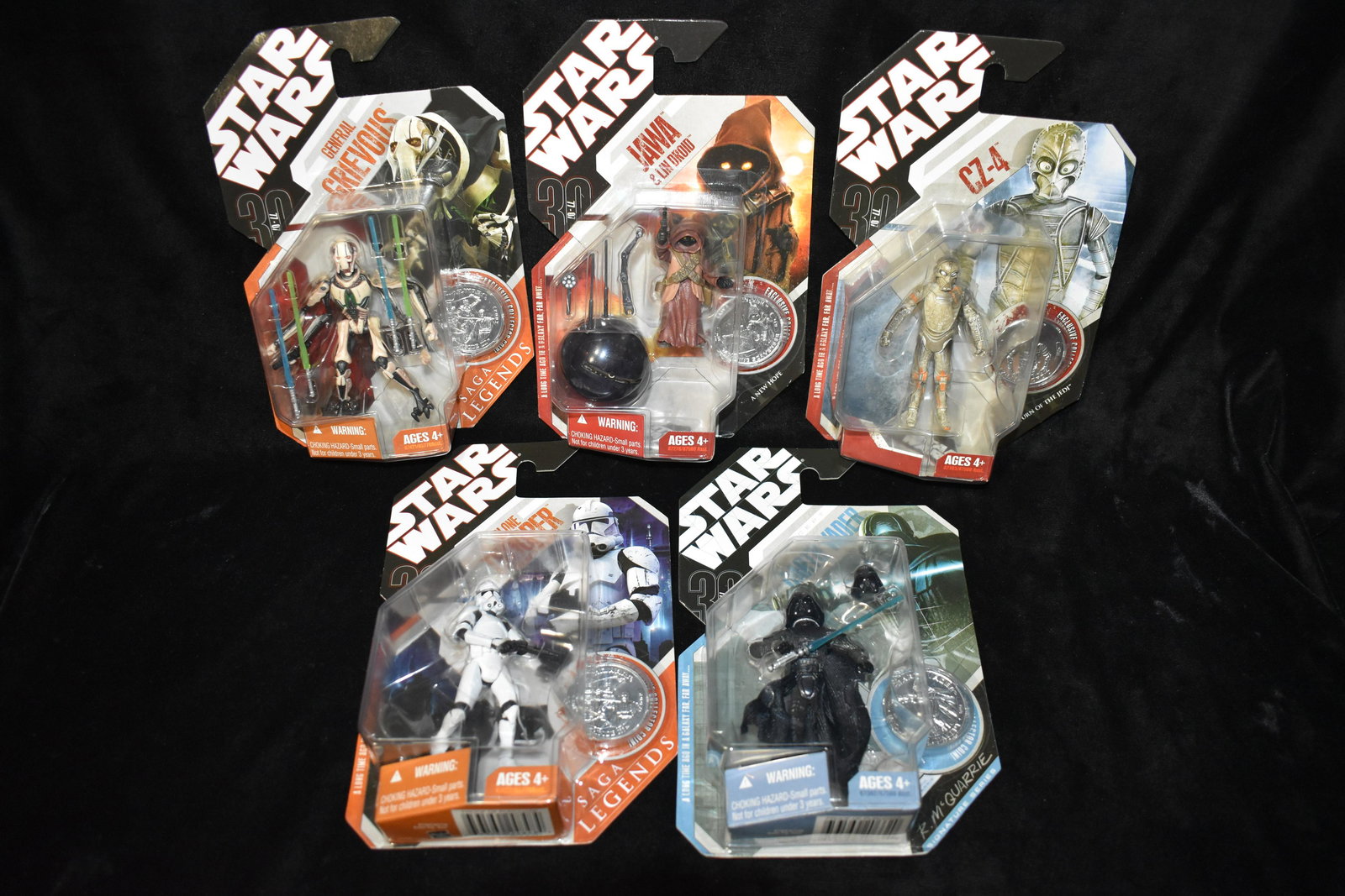 5 Hasbro Star Wars Saga Legends, Return of the Jedi Action Figures 2007 NIB (1 of 3)