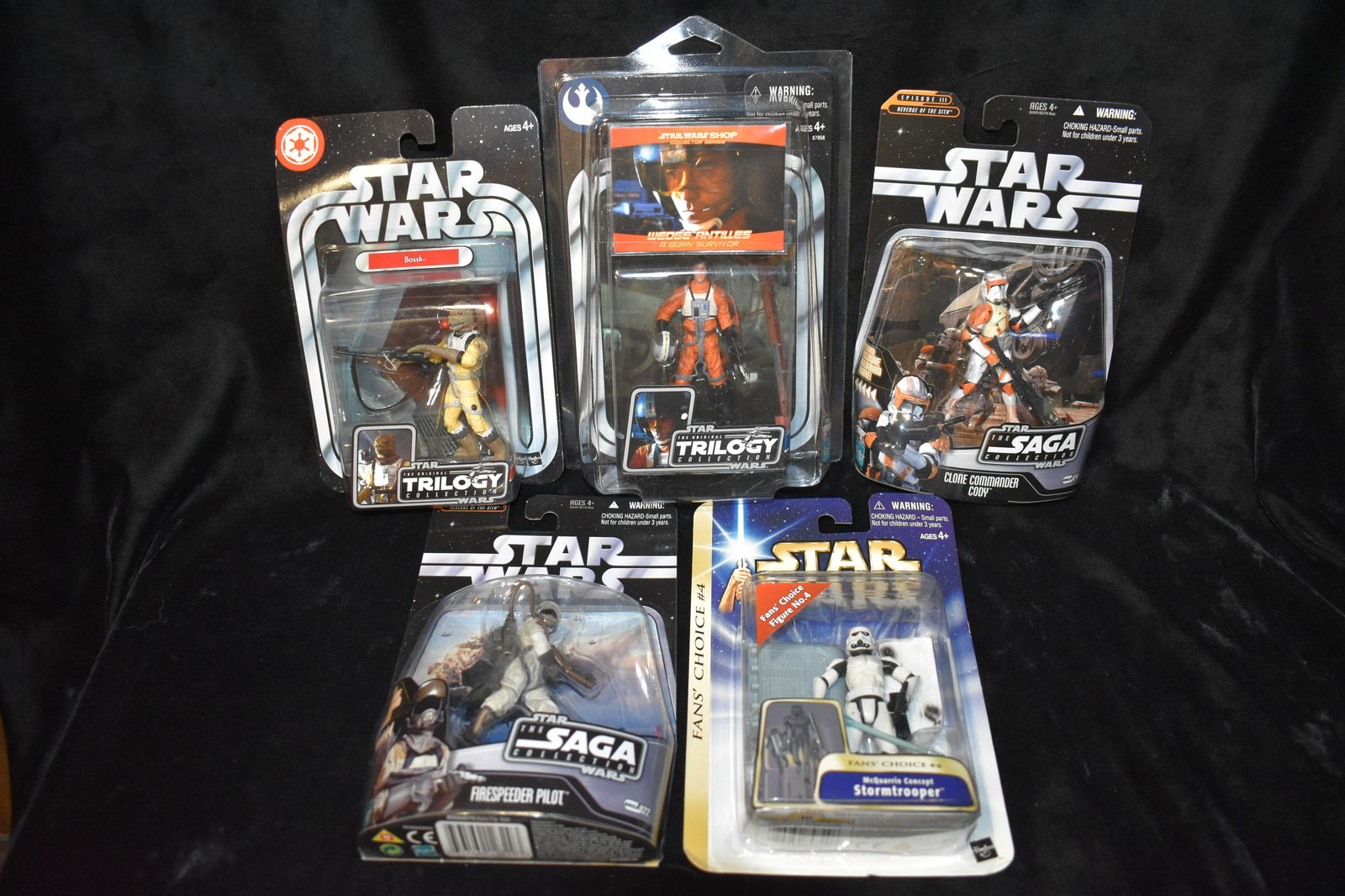 5 Hasbro Star Wars Saga & Trilogy Collection Action Figures 2002-2007 NIB (1 of 3)