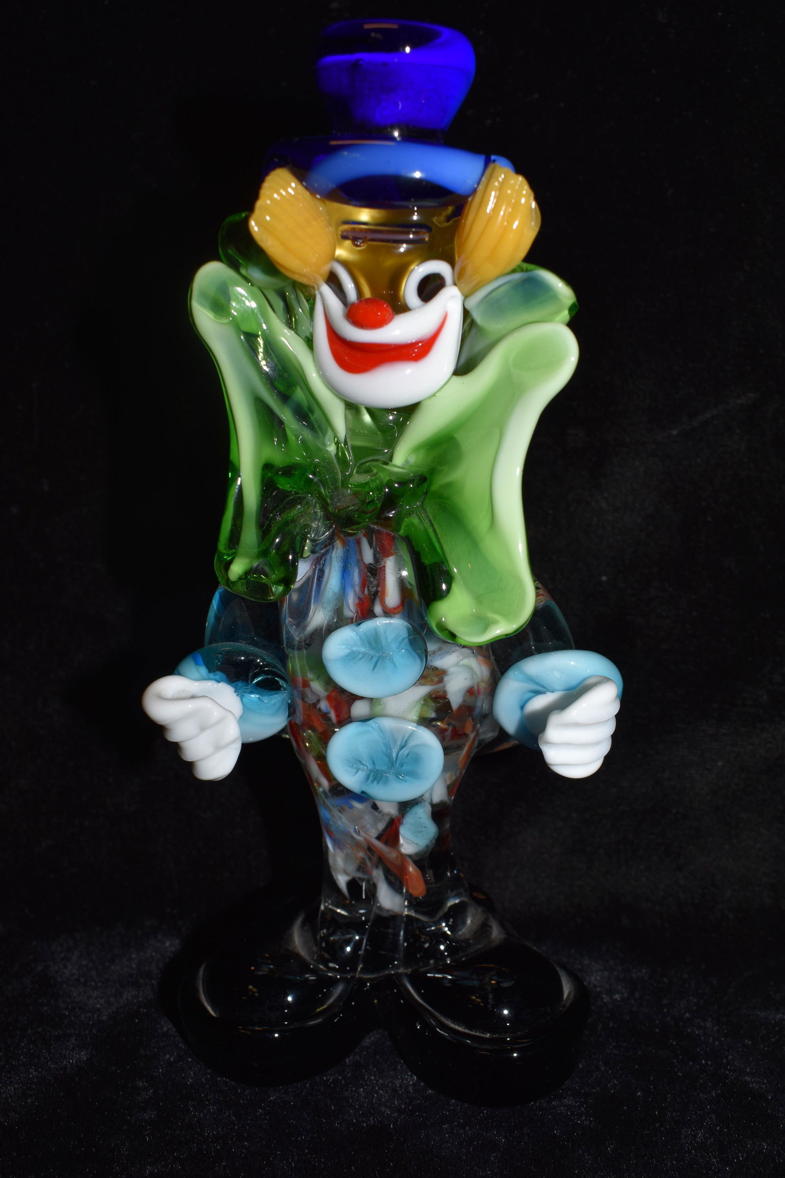 7"Mid Century Venisian Murano Blown Glass Clown (1 of 6)