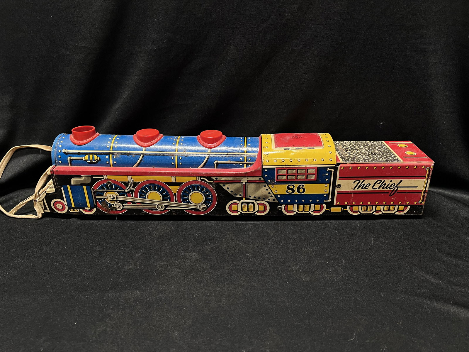 Marx Toys The Chief 86 Tin Metal Toy Train Friction with Bell (1 of 12)