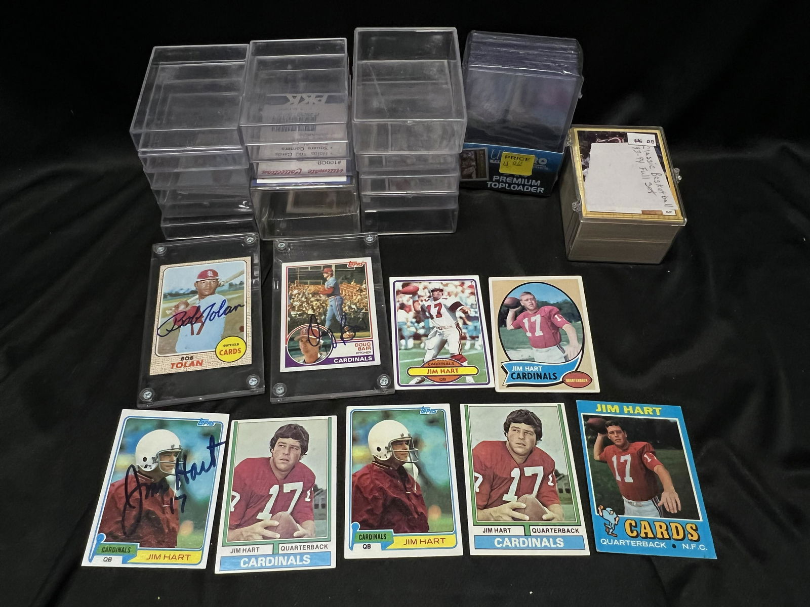 Group of Baseball, Basketball & Football Cards & Card Storage Items (1 of 9)