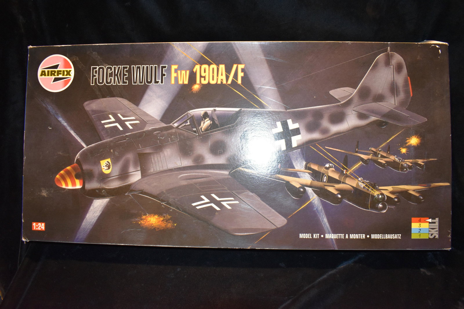 Large Airfix Focke Wulf Fw 190A/F 1/24 16001 Model Kit New in Original Box (1 of 4)