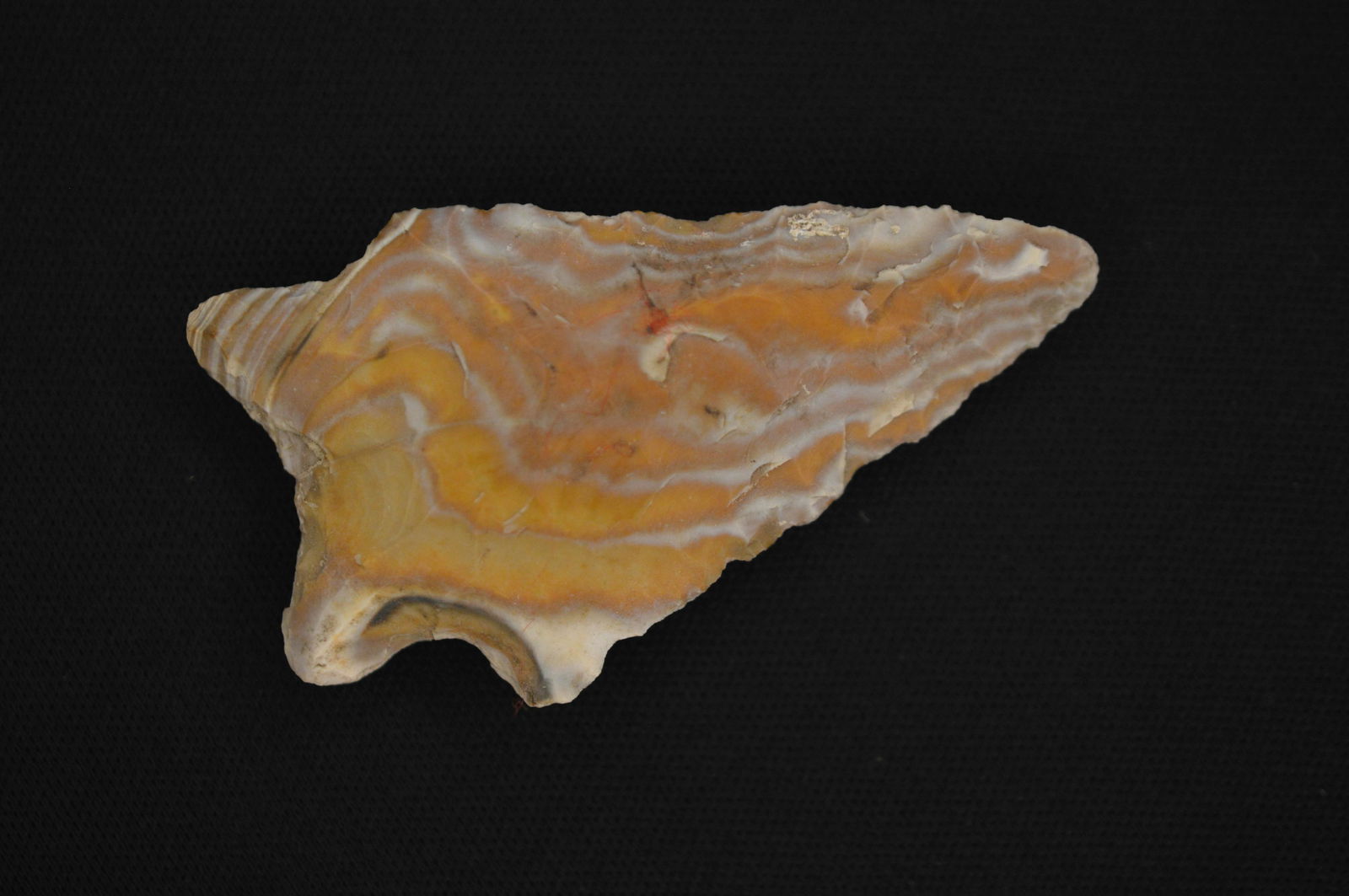 Amazingly Colorful Rice Lobbed 2 5/16" Arrowhead found in Missouri Ex: Walt McIntyre collection. (1 of 9)