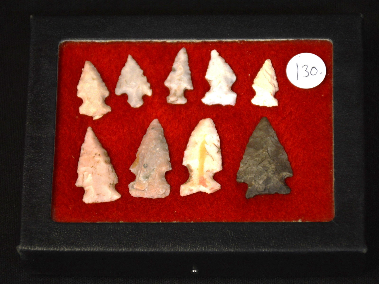 9 Bird Points Found in Illinois and Missouri Longest is 1 1/4" (1 of 2)