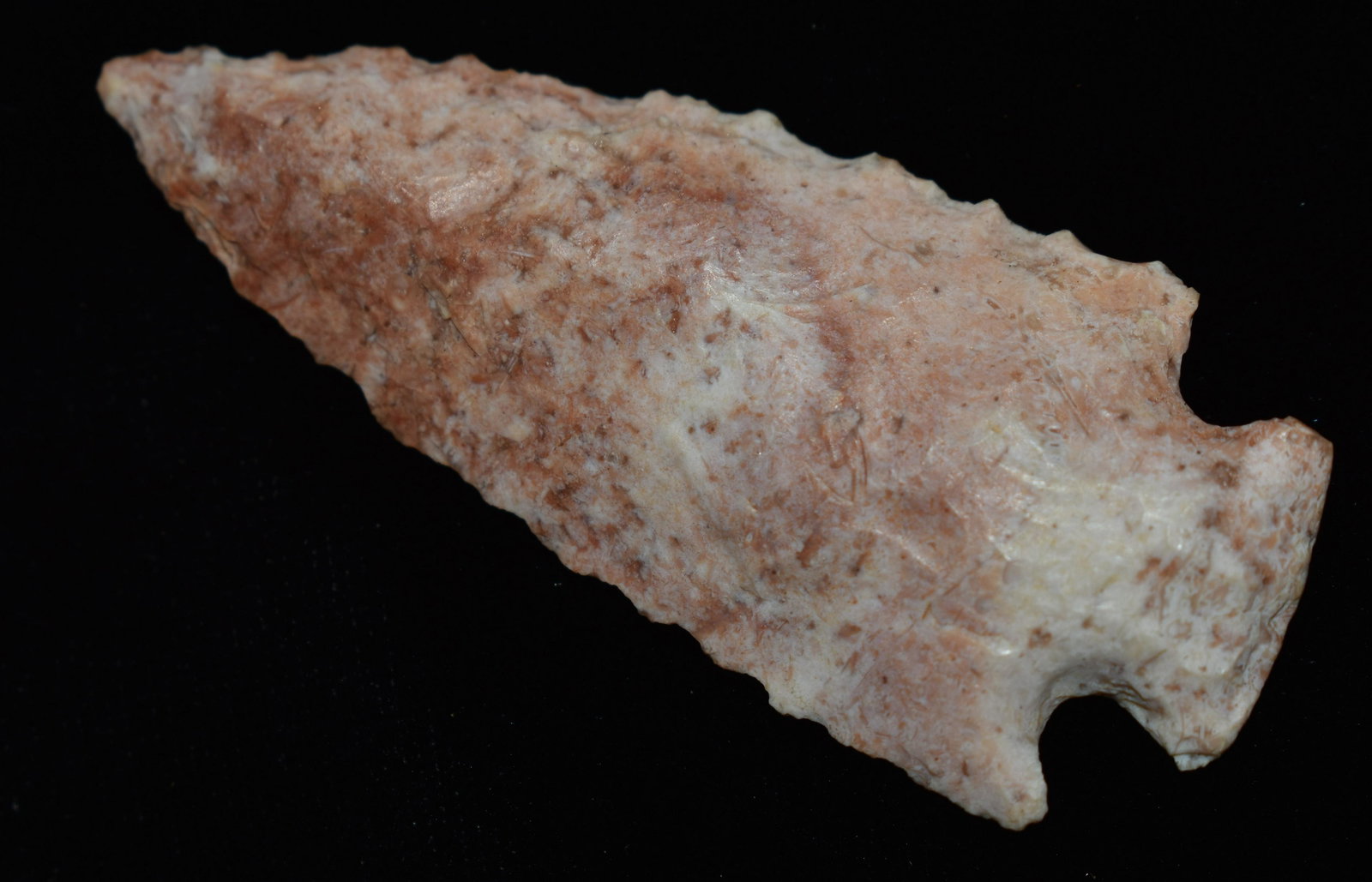 2 1/16" Serrated Colorful Bottleneck found in Scotland Co., Mo by Rodney Gray (1 of 5)