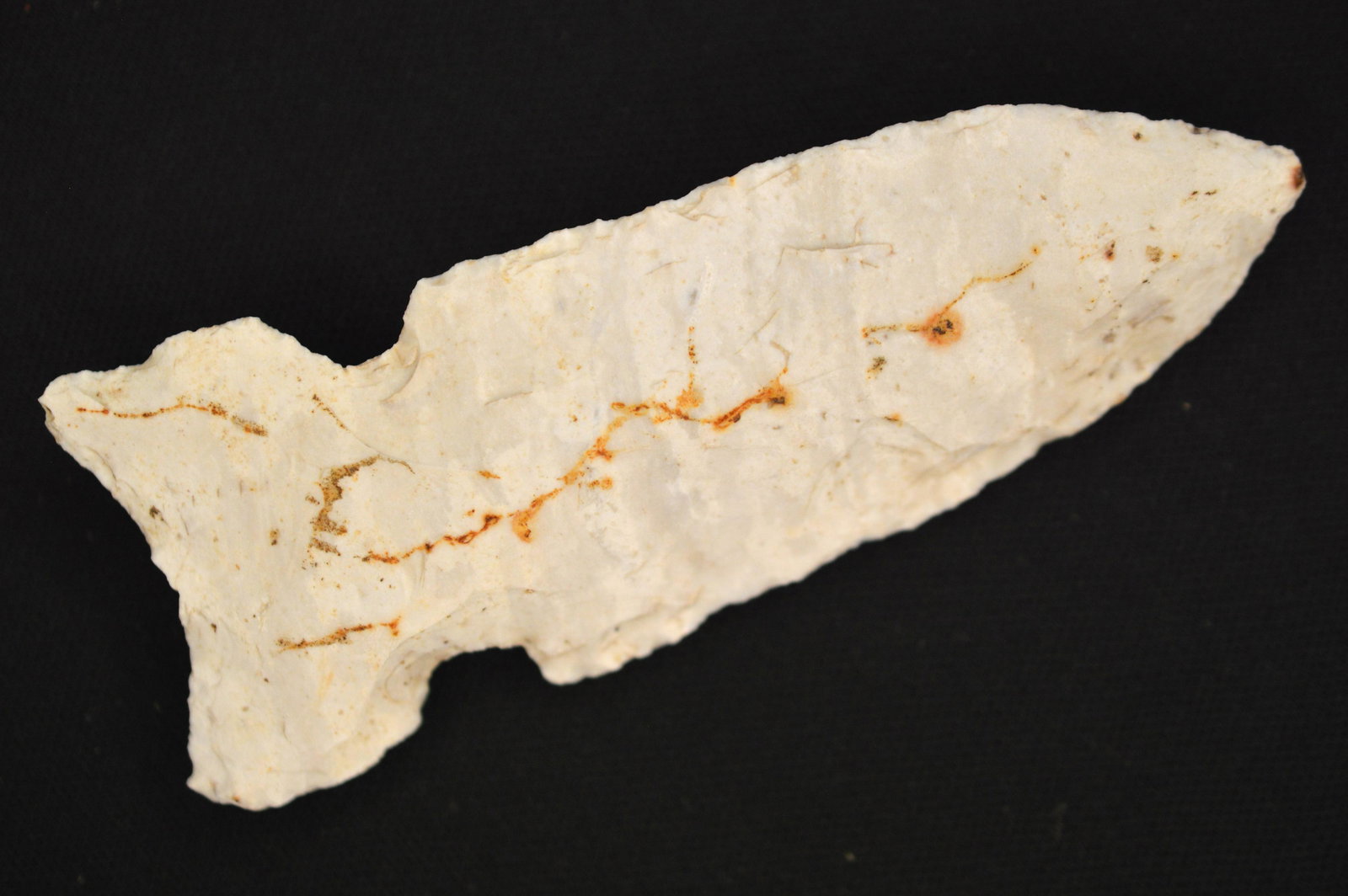 3 3/8" Chesterfield Arrowhead found in Pike Co. Illinois Ex: Eldon Launer collection. (1 of 9)