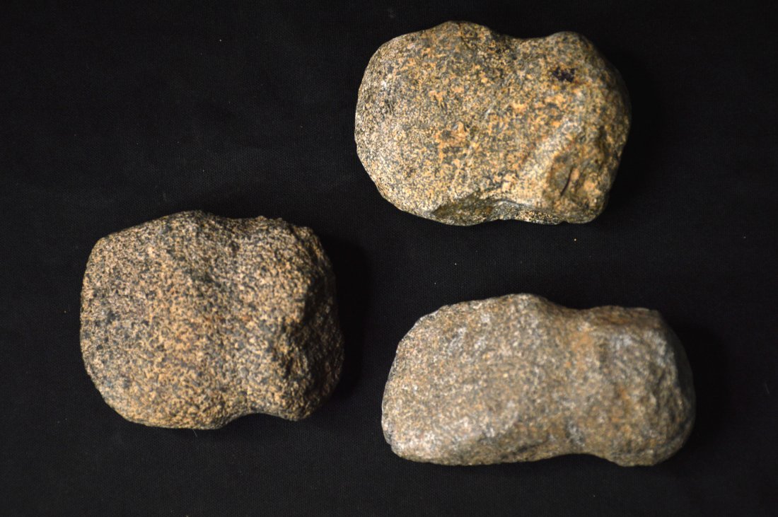 3 Full Groove Axes Found in Ohio Longest is 3 9/16" Ex: John Bennett Collection. (1 of 4)
